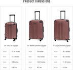 Kenneth Cole REACTION Out of Bounds Lightweight Hardshell 4-Wheel Spinner Luggage, Rose Gold, 20-Inch Carry On
