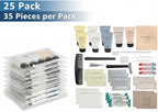 Trail maker (25 Pack) Bulk Hygiene Kits for Homeless Care Package Supplies,Bulk Hygiene Products Travel size, 35 Piece Complete Toiletry Kits Bulk for Men and Women