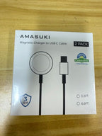 𝟐𝟎𝟐𝟔 𝐔𝐩𝐠𝐫𝐚𝐝𝐞𝐝 𝐔𝐒𝐁 𝐂 for Apple Watch Charger Magnetic iWatch Charger Accessories Wireless Portable Compatible with iWatch Series 11/10/9/8/7/6/SE/SE2/5/4/3/2/1 Ultra/SE-[3.3FT/2Pack]