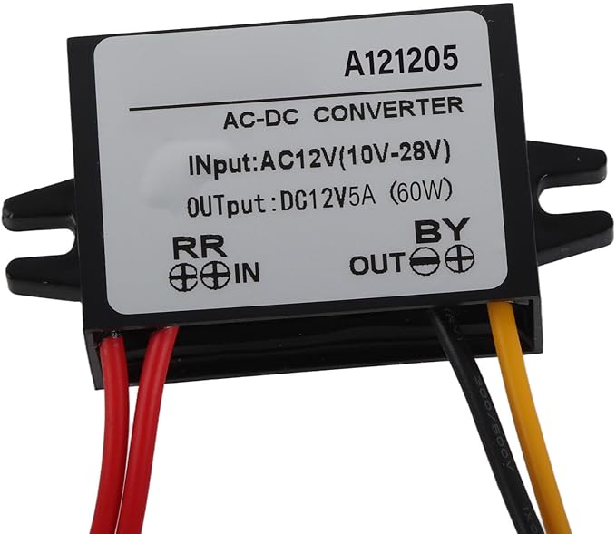 Step Down Converter Power Converter Waterproof Step Down Volt Converter AC 10-28V to DC 12V Converter AC-DC Step Down Power Module(5A)
