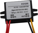 Step Down Converter Power Converter Waterproof Step Down Volt Converter AC 10-28V to DC 12V Converter AC-DC Step Down Power Module(5A)
