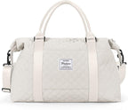 HYC00 Travel Duffel Bag,Carry-on Overnight Weekender Bags for Women,Sports Tote Gym Bag with Wet Pocket