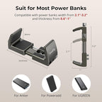 SMALLRIG Power Bank Holder, Power Bank Clamp Mount for Camera, Compatible with Width Range 2.1"–3.3" and Thickness Range 0.6"–1" Power Banks2790 (Pack of 2)