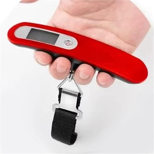 Luggage Weight Scale, Digital Luggage Scale Hand Luggage Electronic Scale Portable Electronic Scale for Travelers Handheld Scale 110 Lbs,for Travel(Gold)