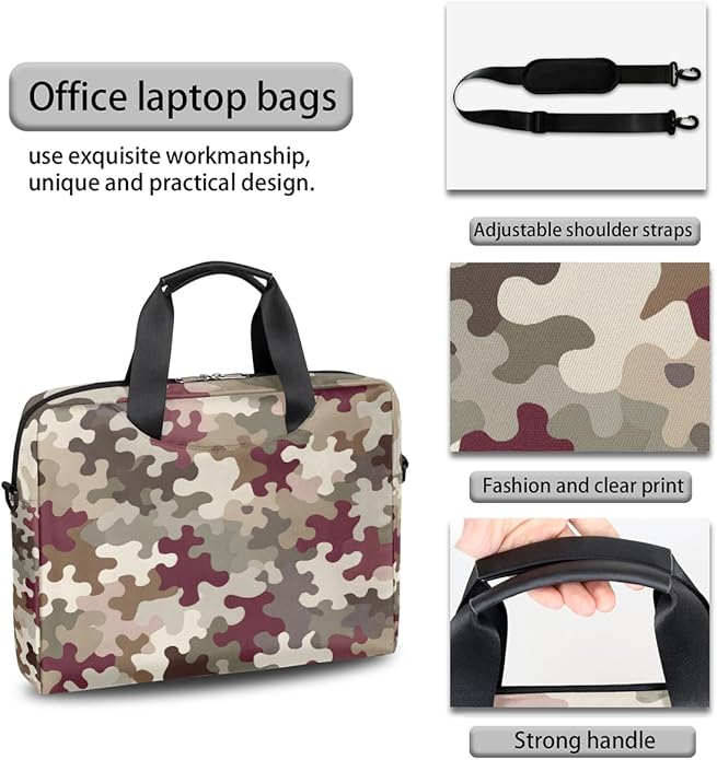 Cute Laptop Shoulder Bag for Women Men, Computer Laptop Bag Laptop Sleeve Case Laptop Satchel Briefcase Carrying Bag QA-1