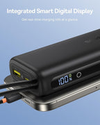 Baseus Mini Power Bank Fast Charging 67W, 10000mAh Small Portable Phone Charger Built-in Dual USB C Braided Cable, Travel Essential Battery Pack for iPhone 17/16/15, iPad, Samsung Galaxy S25/S24 etc.