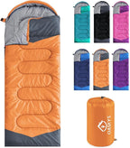 oaskys Camping Sleeping Bag - 3 Season Warm & Cool Weather - Summer Spring Fall Lightweight Waterproof for Adults Kids - Camping Gear Equipment, Traveling, and Outdoors