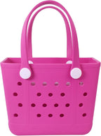 Lightweight Extra large Rubber Beach Bag Small mini Tote Bag for Gym Waterproof medium Open Handbag for Pool Sports
