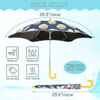 ALAZA Kids Umbrella Stick Umbrellas Cute Umbrella for Boys Girls Toddler UV/Sun Rain Windproof