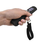 3 in 1 Digital Luggage Scale, 110lbs Capacity LCD Display Portable Hanging Suitcase Weight Scale with Flashlight for Travel