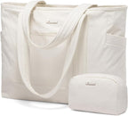 LOVEVOOK Tote Bag for Women,Lightweight Gym Tote Bag with Zipper,Work Tote with Laptop Pocket,Nurse Dance Yoga Bag for Travel
