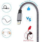 TAKAGI for iPhone Charger, [MFi Certified] Lightning Cable 3PACK 6FT Nylon Braided USB Charging Cable High Speed Transfer Cord Compatible with iPhone 14/13/12/11 Pro Max/XS MAX/XR/XS/X/8/iPad(Black)
