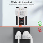 5 in 1 Wall Outlet Extender with USB & Type-C, Surge Protector, 2 AC Outlets, 1050J Fireproof, ETL/FCC Certified, Compact for Travel, Office, Home