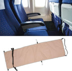 Ergonomic Airplane Hammock Seat Cover with Footrest for Comfortable Travel Portable Outdoor Use Khaki