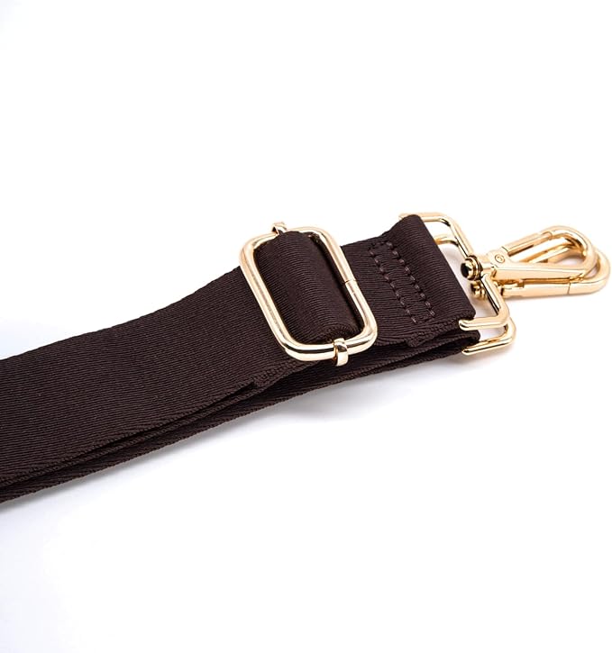 S&loyoe Thickened Solid Color Purse Straps Replacement Crossbody Bag Strap Adjustable Wide Guitar Straps for Handbags 1.5inch