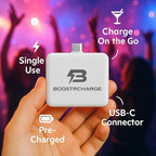 Single-Use Emergency Charger I Survival I Everyday Carry I Travel Must Have (USB-C, 3)