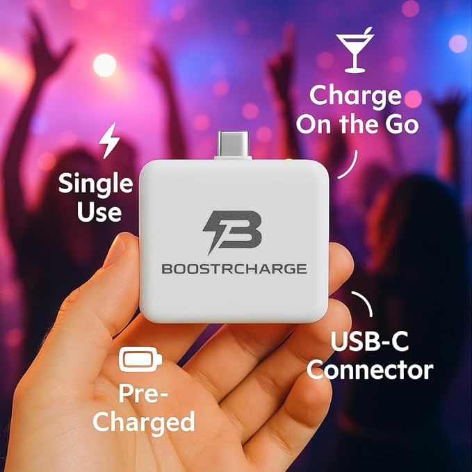 Single-Use Emergency Charger I Survival I Everyday Carry I Travel Must Have (USB-C, 3)