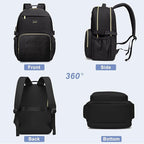 Focdod Laptop Backpack for Women Bookbag: 15.6 inch Work Backpacks with Pouch Pocket for Large Capacity Cup & USB Charger College Book Bag Travel Business Nurse Teacher Bookbags Anti-theft Back Pack