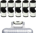 uxcell 5 Pcs Luggage Handle Wrap, Hollow Neoprene Handbag Grip Cover Protector Luggage Identifiers Suitcase Handle Wraps for Luggage Suitcase Travel Bags, White