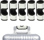 uxcell 5 Pcs Luggage Handle Wrap, Hollow Neoprene Handbag Grip Cover Protector Luggage Identifiers Suitcase Handle Wraps for Luggage Suitcase Travel Bags, White