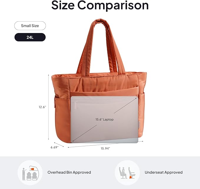 TOPEAST Tote Bag for Women Puffer Travel Carry On Bags with Laptop Compartment & Cup Holder Work Tote for Weekend Overnight