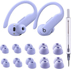10 Pairs for Beats Powerbeats Pro 2 Ear Tips with Cleaning Kit, Non-Slip Soft Silicone Fit in Case Beats Earbuds Replacement Tips for Beats Powerbeats Pro 2 - Hyper Purple