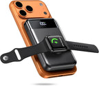 Magnetic Portable Charger, 10000mAh Power Bank, 4 in 1 Portable Charger 22.5W Fast Charging for Magsafe Battery Pack for iPhone 17/16/15/14/13/12 Series,for Apple Watch Ultra/11/10/9/8/7/6/SE