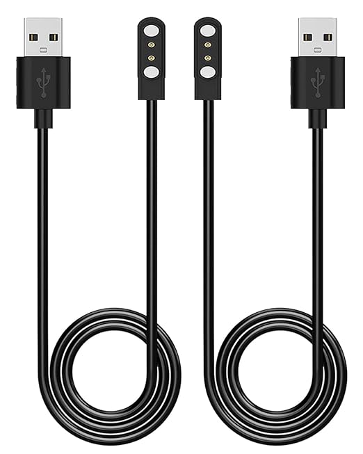 2-Pack VeryFit Smartwatch Charger, Magnetic Charging Cable for IDW26 25 23 21 19 17 16 15 13, SKG V7 Pro R8, Umidigi Uwatch 3S 3 2S 2 / Urun Smartwatch