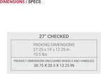 SwissGear 7366 Signature Hardside Expandable Luggage with Spinner Wheels, TSA Lock, Sand, Checked-Large 27-Inch