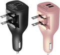 USB Car Charger,NDLBS 2-in-1 Portable Dual USB Car and Wall Charger with Foldable Plug Home for iPhone X XR XS MAX 7 8 Plus,iPad Pro Air Mini,Galaxy Note9 S9 S8 Plus,LG Google