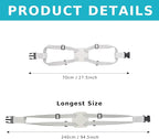 Travelkin Luggage Straps - Bungees for Suitcases, Add a Bag, Travel Bag Bungee Belt for Luggage Carry On (Grey 2 Pack)