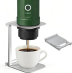 Foldable Pour Over Coffee Maker Stand, Aluminum Portable Electric Espresso Machine Stand Compatible with Outin, Portable Coffee Makers, General Funnels Sliver