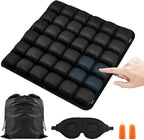 Travel Cushion Airplane Seat,Airplane Seat Cushion for Long Flight,3D Air Cell Seat Cushion,Press Type air Inflatable Wheelchair Seats Cushions for Car,Office Chair,Stadium