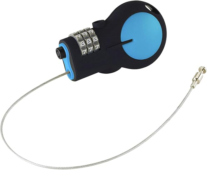 Lewis N. Clark Cable Luggage Lock | TSA Approved | Travel Or Bike Lock | Set Your Own Combination | 30-inch Retractable Steel Cable