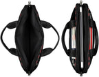 Laptop Shoulder Bag for Women Men, Waterproof Computer Case Messenger Bag Briefcase for Business Office Travel