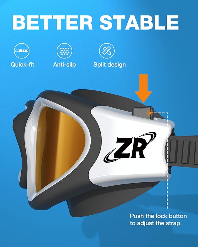 ZIONOR Swim Goggles, Upgraded G1 Polarized Swimming Goggles Anti-Fog for Adult Men Women