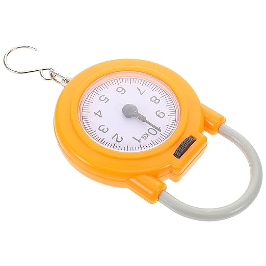 VOSAREA High Precision Portable Mini Spring Electronic Luggage Scale with Hook and Digital Display for Travel and Home Use Lightweight Hanging Weight Scale