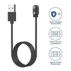 Meliya VeryFit Smartwatch Charger Cable, Magnetic 2 Pin Charging Cable for Veryfit Smart Watch IDW13, IDW19, IDW15, ID208, ID208 Plus, ID208BT, ID207, ID205L, ID206 and More (3.3FT)