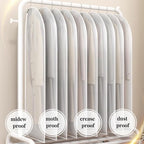 20 Pack Combo Size Clear Garment Bags for Hanging Clothes with Full Zipper for Closet Storage, Clothes Cover For Hanging, Wardrobe Bags for Hanging Clothes.(120 x 60CM x 10P, 100 x 60CM x 10P)