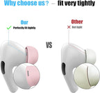 3 Pairs Replacement Ear Tips for AirPods Pro and 2nd Generation with Noise Reduction Hole, Silicone Ear Tips for AirPods Pro with Portable Storage Box and Fits in Charging Case (S/M/L, Pink)