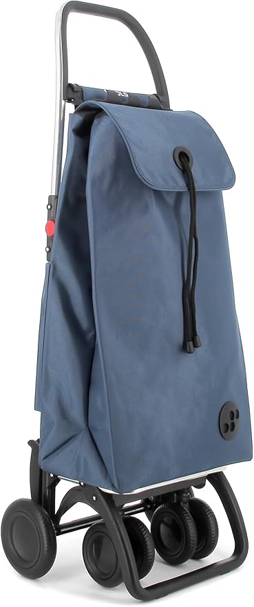 Rolser I-Max MF 4 Wheel 2 Swivelling Foldable Shopping Trolley - Denim