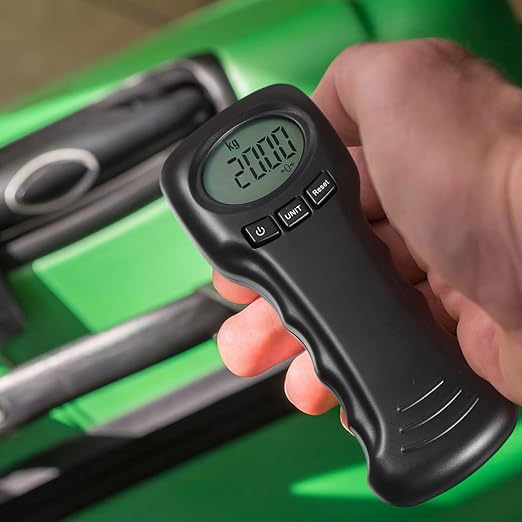 BESPORTBLE Portable Digital Luggage Scale with Hook, Compact Travel Suitcase Weight Scale, Lightweight, Accurate LCD Display, Battery Not Included, Black