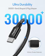 etguuds USB C to USB C Cable 2ft, 2-Pack 60W USBC to USBC Cord, Type C to C Charger Cable Fast Charging for iPhone 17 16 15 Pro Max Plus Air, Samsung Galaxy S25 S24 S23, for MacBook/iPad, Pixel