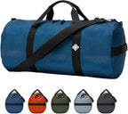 44L Daily Duffel Bag, Heavy-Duty Gear Bag, 1050D Tuff Cloth, Diamond Ripstop, Reinforced Stitching - Blue (12" x 24")