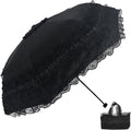 URAWESO Vintage Lace Parasol Gothic Lolita Umbrella UV Sun Protection Witch Cosplay Photoshoot Props Party Decoration