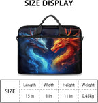 Laptop Shoulder Bag for Women Men, Waterproof Computer Case Messenger Bag Briefcase for Business Office Travel