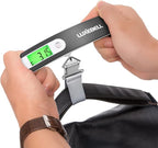 Digital Luggage Scale Vacation Travel Essentials Accessories Gifts for Traveler Portable Suitcase Handheld Weight Scale 110 lbs Hanging Baggage Travel Must Haves