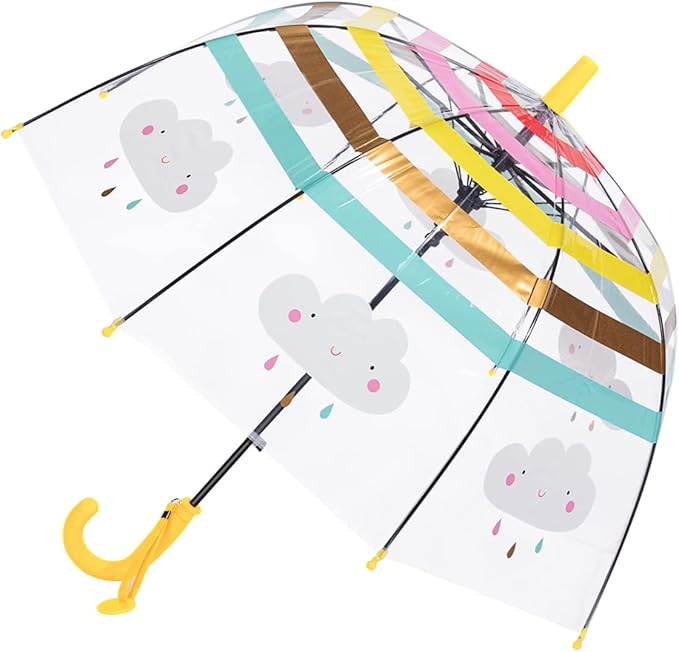 Kids Clear Umbrella for Rain Dome Bubble Umbrellas Windproof for Kids Boys and Girls