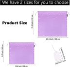 2 Pack Dust Bags for Handbags Silk Dust Cover Bag for Handbags Purses Shoes, Dustproof Drawstring Bag Travel Storage Pouch (Purple)