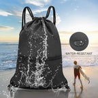 HOLYLUCK Drawstring Backpack Bag Sport Gym Sackpack